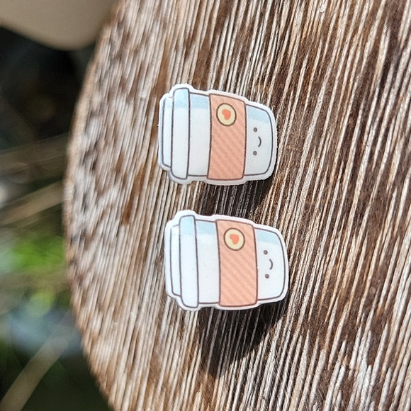 Jewelry - Kawaii Coffee To Go Stud Earrings